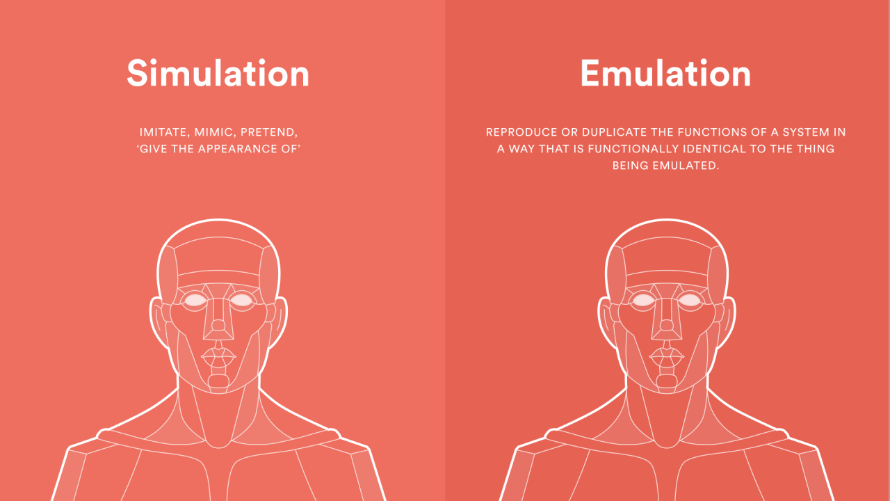 AI: Simulation vs. Emulation — Gavitron AI: Simulation vs. Emulation — Gavitron