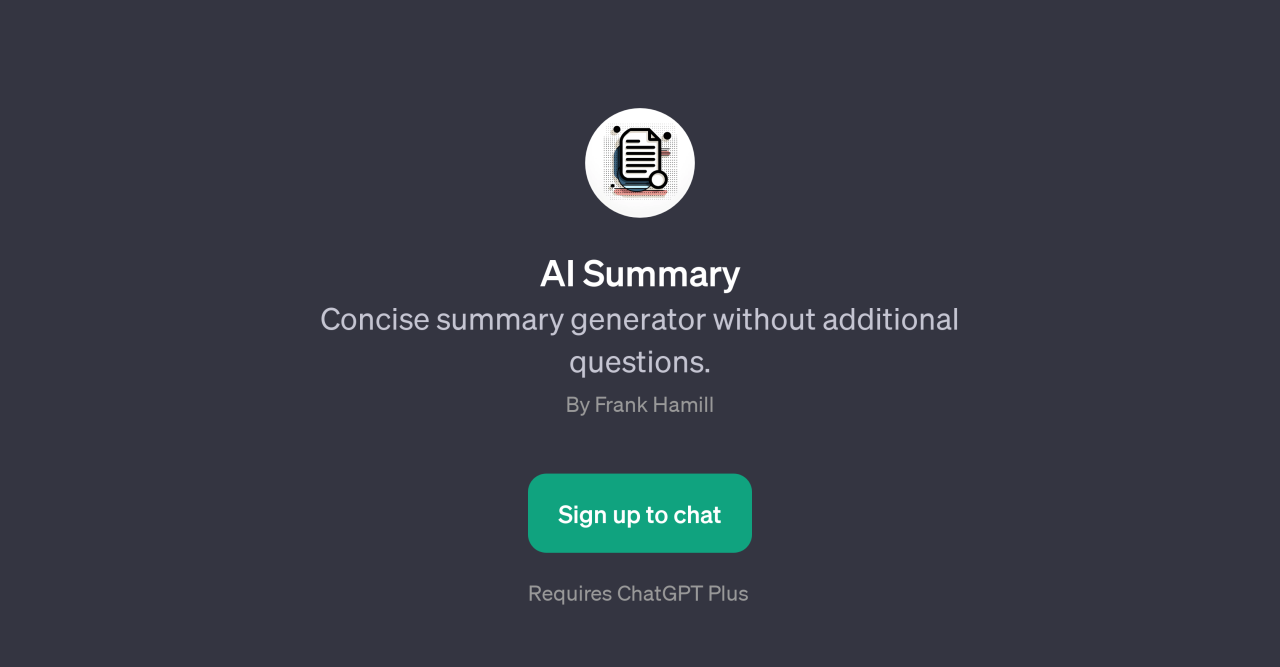 AI Thesis Summarizer - Free Tool to Summarize Theses | SlidesPilot
