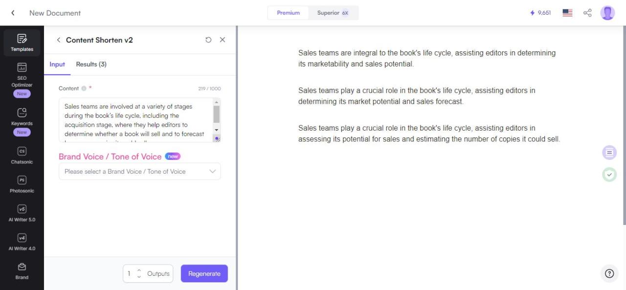 Let AI Shorten The Sentence